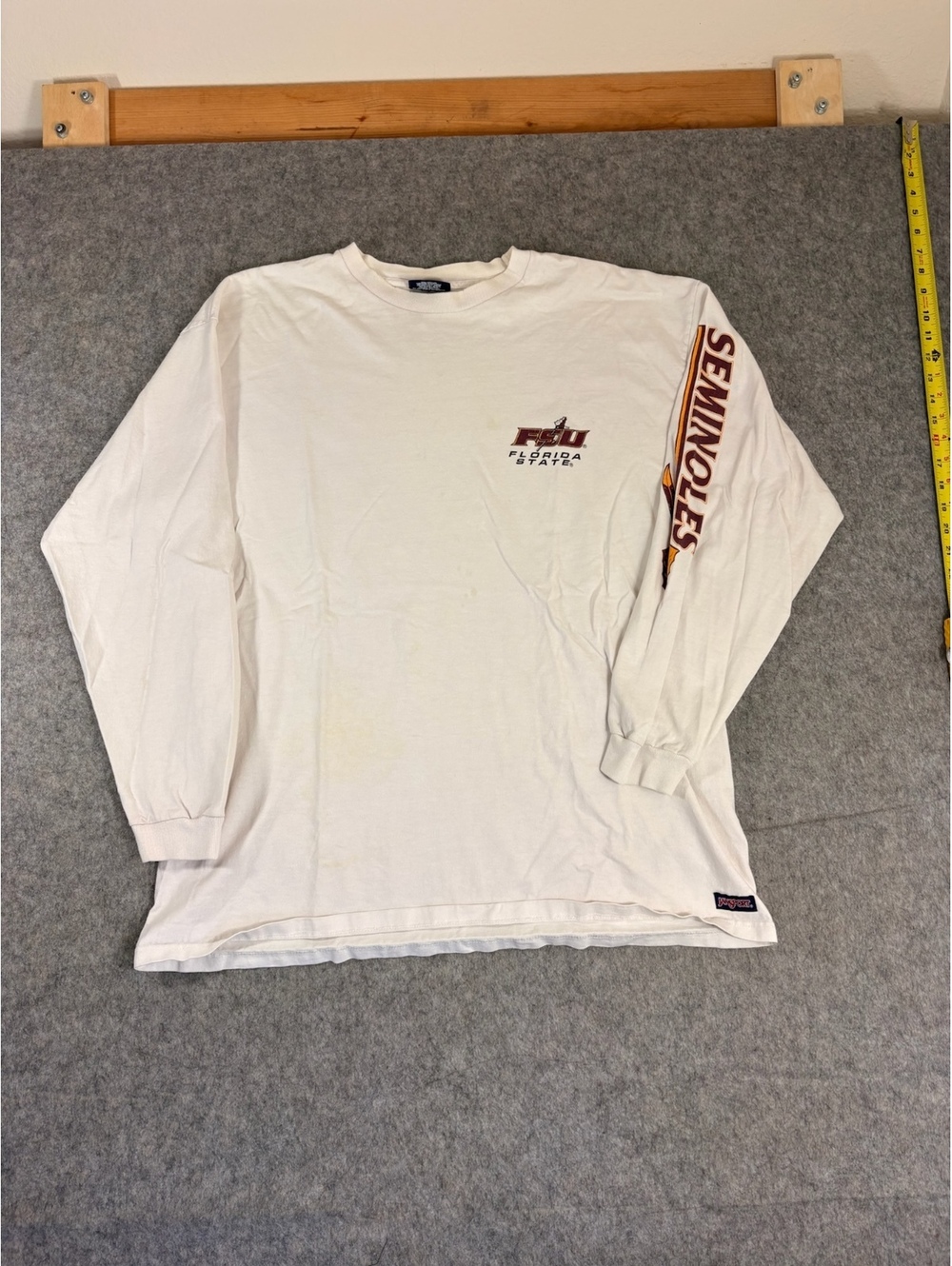 Vintage Jansport Florida State Seminoles white long sleeve T-shirt Size XL